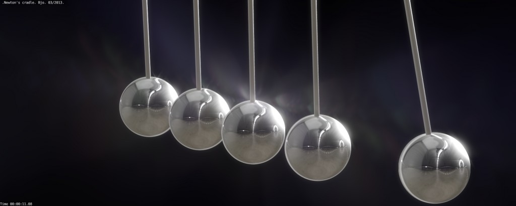 Newton's cradle animated preview image 4